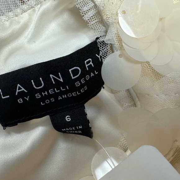 Laundry, Woman,Dress Formal,Wedding,Cream,Sz 6,Sleeveless,Knee Length,Button.! - Picture 9 of 13